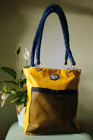 Waterproof tote yellow