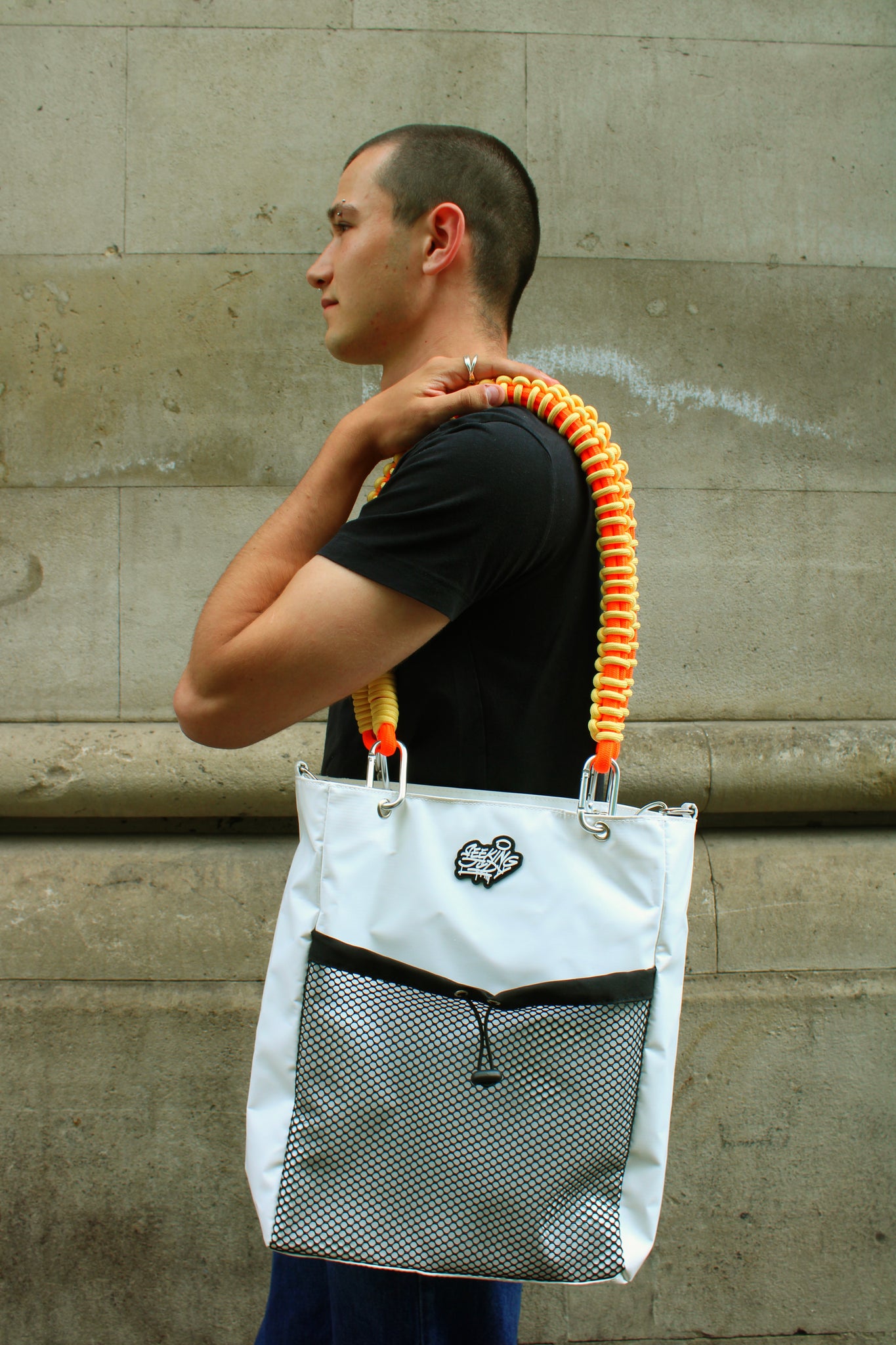 Waterproof tote white