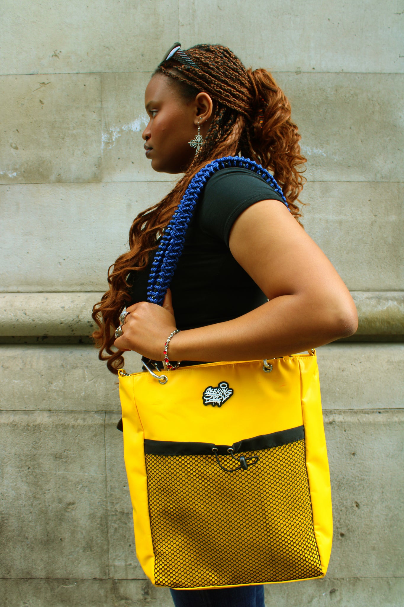 Waterproof tote yellow