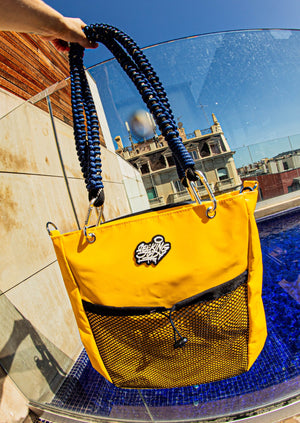 Waterproof tote yellow