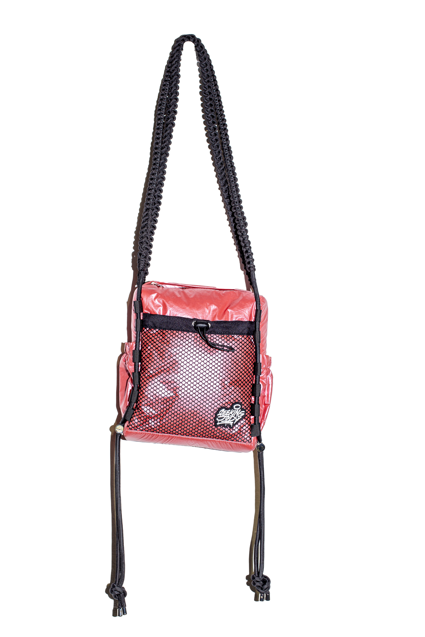 'Rain proof' Small Metallic Bag Pink